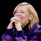 Cate Blanchett praying for mercy before ruining her taste beds, presumably.